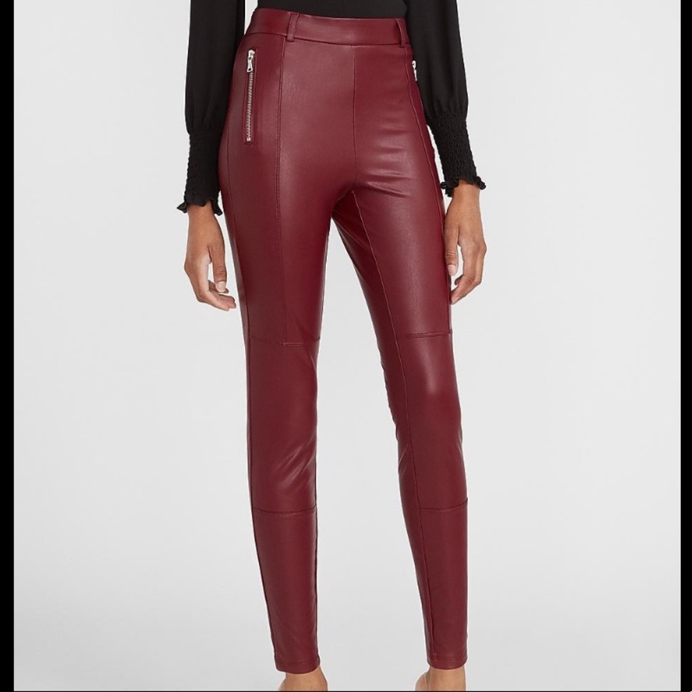 Leather leggings